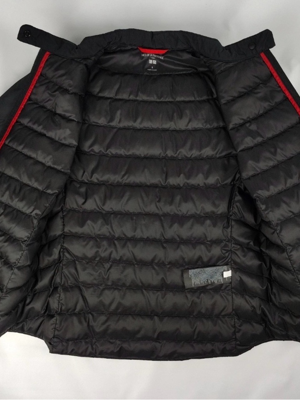 Lightweight Women's Black Jacket with Red Trim - Picture 3 of 5